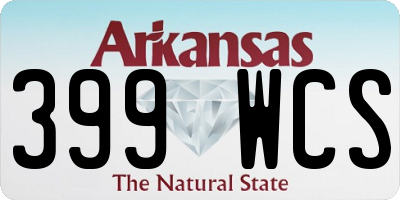 AR license plate 399WCS