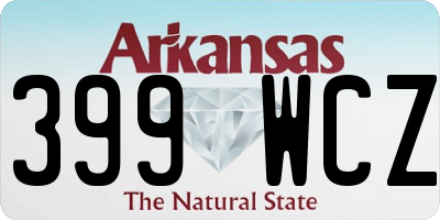 AR license plate 399WCZ