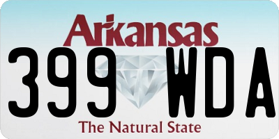 AR license plate 399WDA