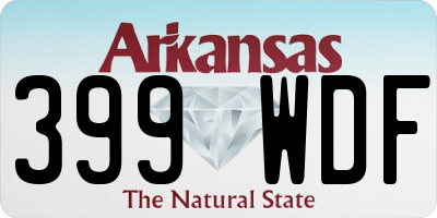 AR license plate 399WDF