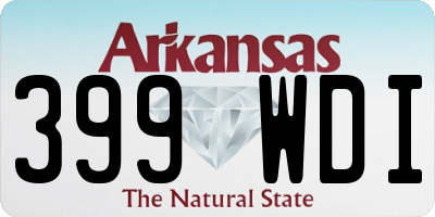 AR license plate 399WDI