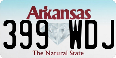 AR license plate 399WDJ