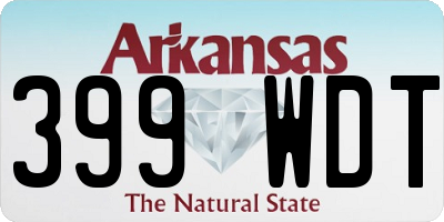 AR license plate 399WDT