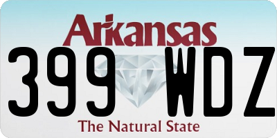 AR license plate 399WDZ