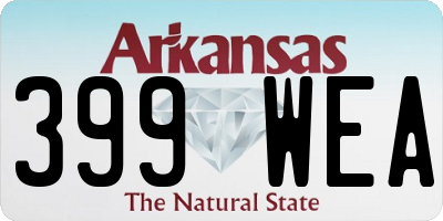 AR license plate 399WEA