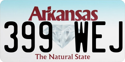 AR license plate 399WEJ
