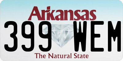AR license plate 399WEM
