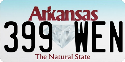 AR license plate 399WEN