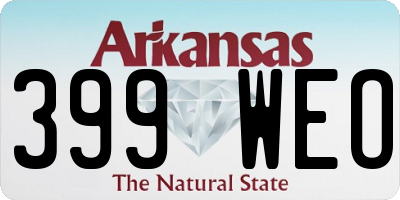 AR license plate 399WEO