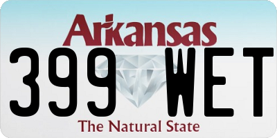 AR license plate 399WET