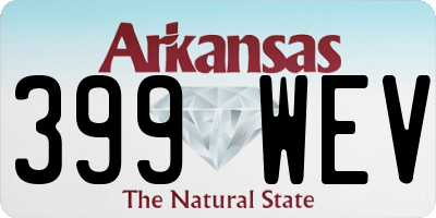 AR license plate 399WEV