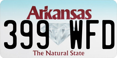 AR license plate 399WFD