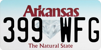AR license plate 399WFG