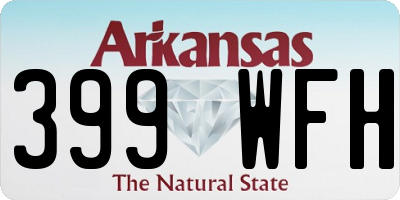 AR license plate 399WFH