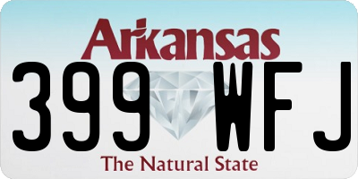 AR license plate 399WFJ