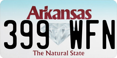 AR license plate 399WFN