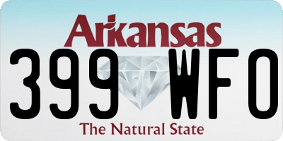 AR license plate 399WFO