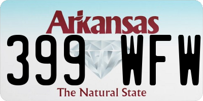 AR license plate 399WFW