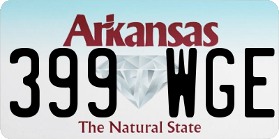 AR license plate 399WGE