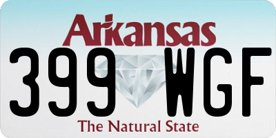 AR license plate 399WGF
