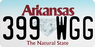 AR license plate 399WGG
