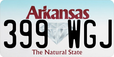 AR license plate 399WGJ