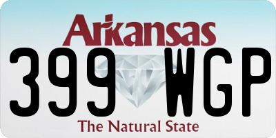 AR license plate 399WGP