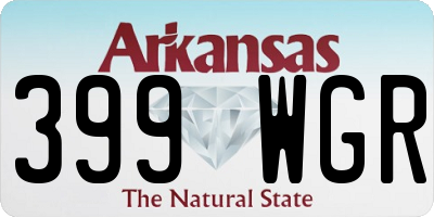 AR license plate 399WGR