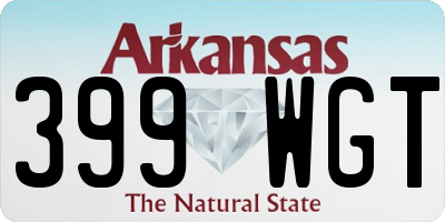 AR license plate 399WGT