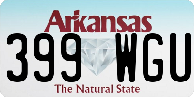 AR license plate 399WGU