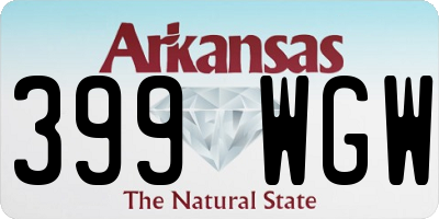 AR license plate 399WGW