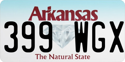 AR license plate 399WGX