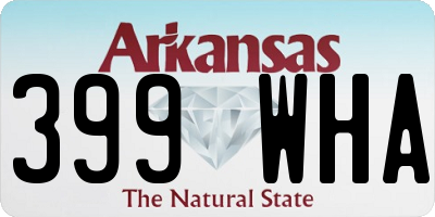 AR license plate 399WHA