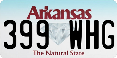 AR license plate 399WHG