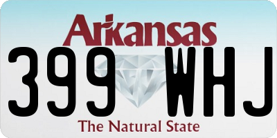 AR license plate 399WHJ
