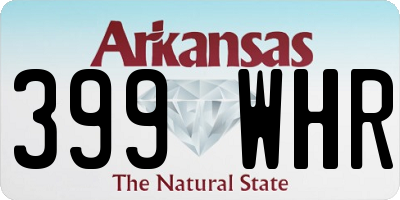 AR license plate 399WHR