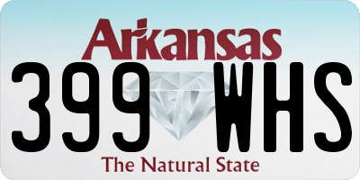 AR license plate 399WHS