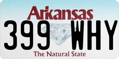 AR license plate 399WHY