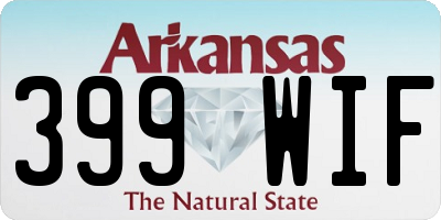 AR license plate 399WIF