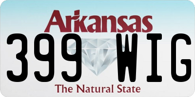 AR license plate 399WIG