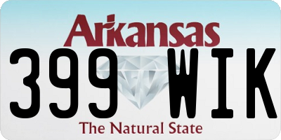 AR license plate 399WIK