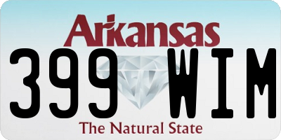AR license plate 399WIM