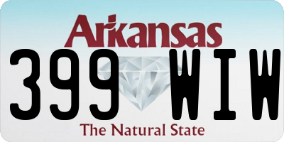 AR license plate 399WIW