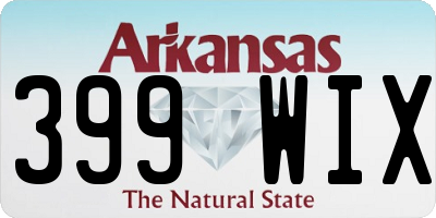 AR license plate 399WIX