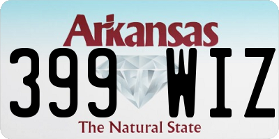 AR license plate 399WIZ
