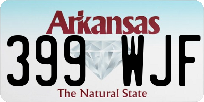AR license plate 399WJF