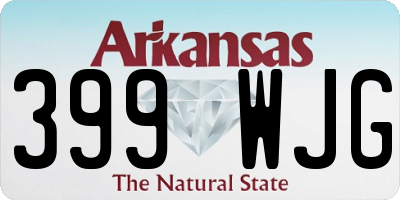 AR license plate 399WJG