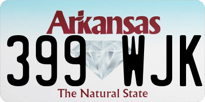 AR license plate 399WJK