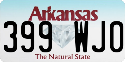 AR license plate 399WJO