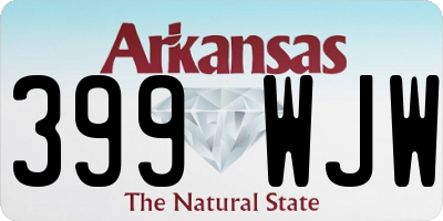 AR license plate 399WJW